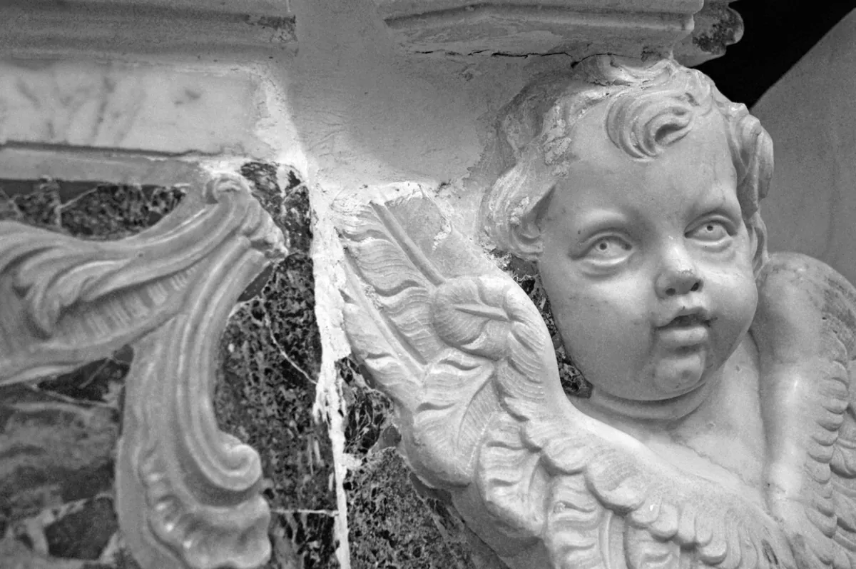 Il volto di un putto
